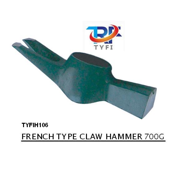 FRENCH TYPE CLAW HAMMER HEAD